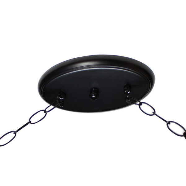 Ozone Black Pool Table Light with Brushed Chrome Shades - Image 2