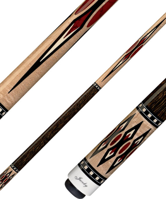 Jacoby HB6 Cue - Birdseye Maple with Black Palm