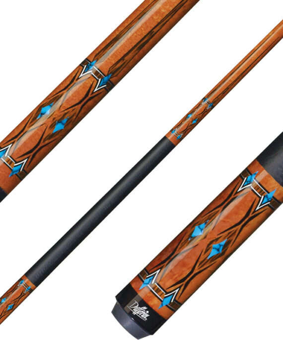 Dufferin D-SE21 Play Cue - Curly Maple and Blue Recon