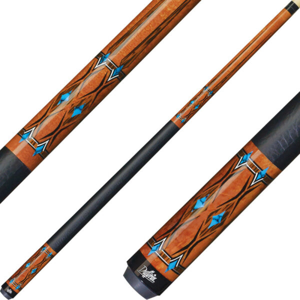 Dufferin D-SE21 Play Cue - Curly Maple and Blue Recon
