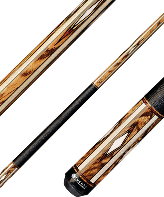 Lucasi LZC33 Birdseye Maple with Zebrawood and Bone Inlay Cue