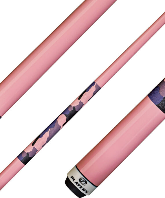 Players Y-G07-52 Junior Cue - Pink with Camo