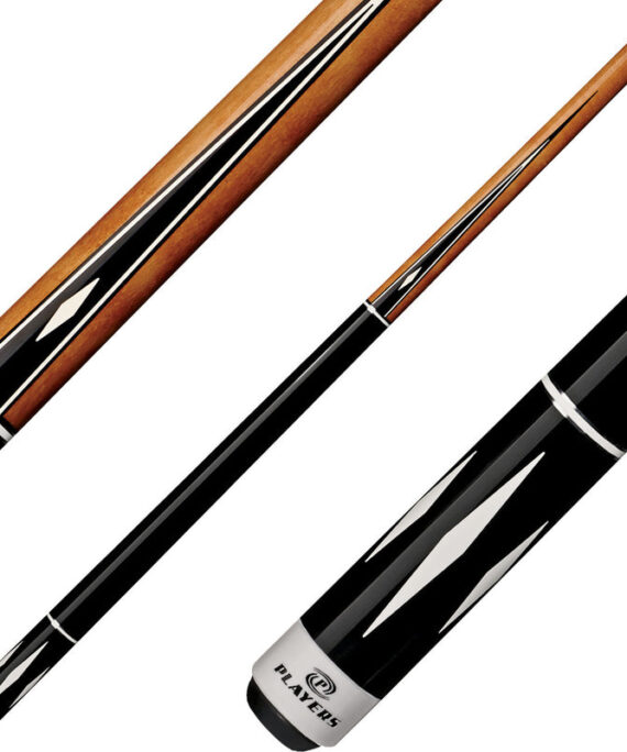 Players C-804 Classic Series Pool Cue - White Diamond Points