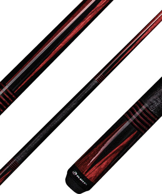 Players E2345 Exotic Series Pool Cue - Cocobolo Stained Zebrawood