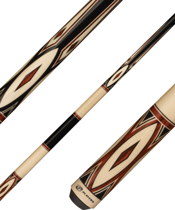 Players G3394 Graphic Series Pool Cue - Natural and Cocobolo