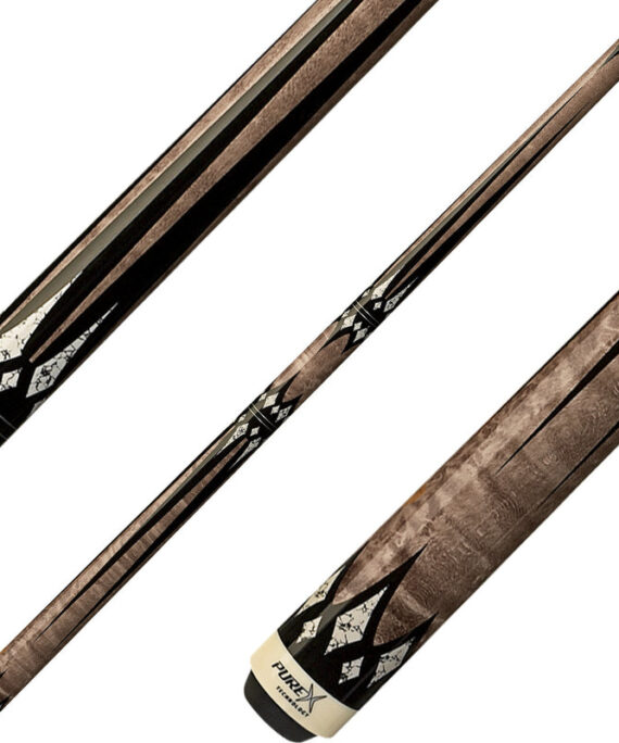Pure X HXT65 Cue - Smoke Grey with 6 White Recon Diamonds
