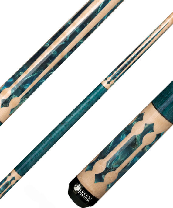 Lucasi LZC22 Custom Natural with 6 Blue and Gold Points Cue