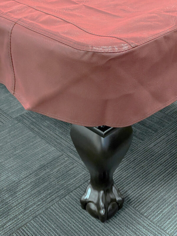 Championship Westex Pool Table Cover 8'  Bomberjacket Burgundy - Image 4