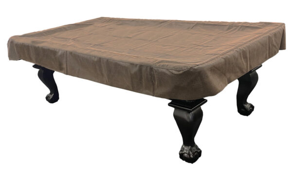 Championship Westex Pool Table Cover 7'  Bomberjacket Brown - Image 2