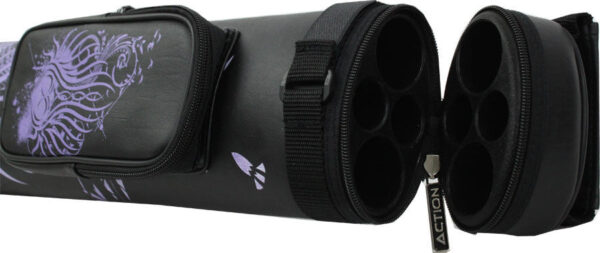 Athena ATHC02 2 Butt x 2 Shaft Black and Purple Case - Image 3