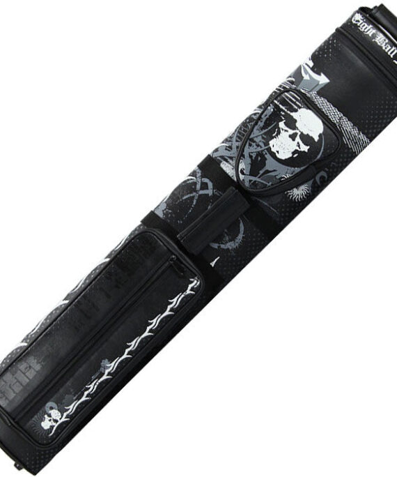 Eight Ball Mafia EBMC35A 3x5 Hard Cue Case - Skull and Barbed Wire