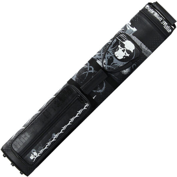 Eight Ball Mafia EBMC35A 3x5 Hard Cue Case - Skull and Barbed Wire