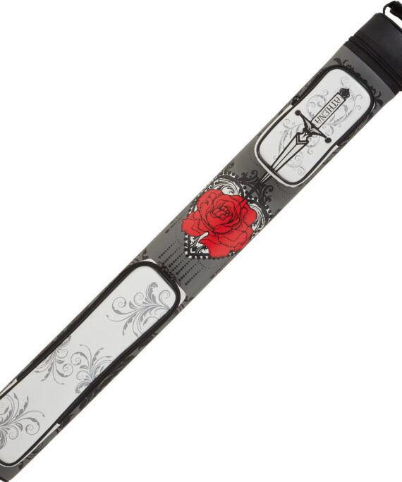 Athena ATHC14 2 Butt x 2 Shaft Red Rose Hard Case