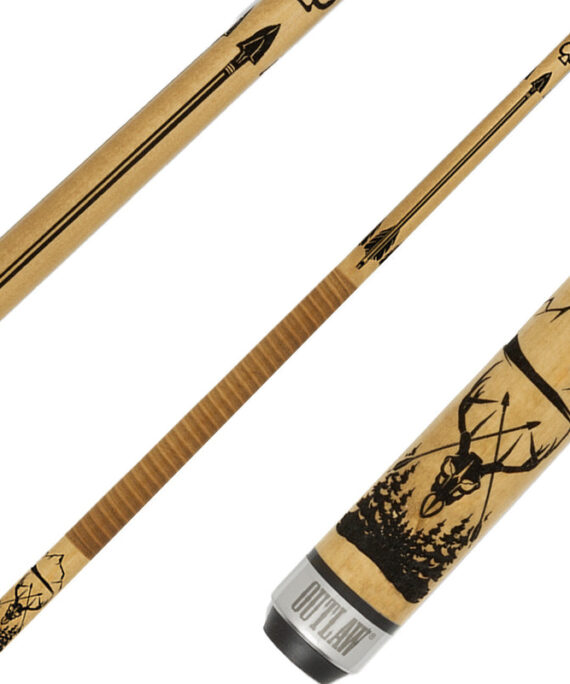 Outlaw OL57 Cue - Deer Skull with Arrows