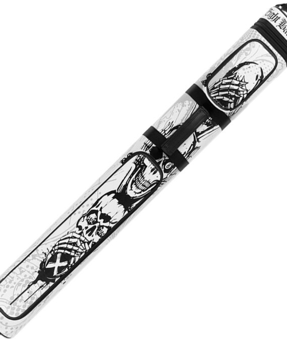 Eight Ball Mafia EBMC35G 3x5 Hard Cue Case - See No, Hear No, Speak No, Skulls