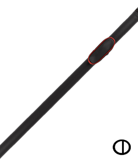Action ACPRNDRD 1 Butt x 2 Shaft Hard Round Red Piping Case