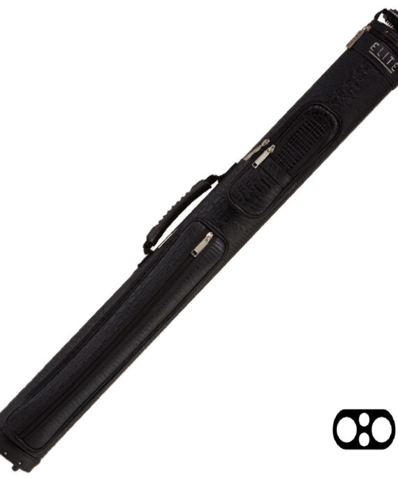 Elite ECCP22 2 Butt x 2 Shaft Black Leatherette Hard Case
