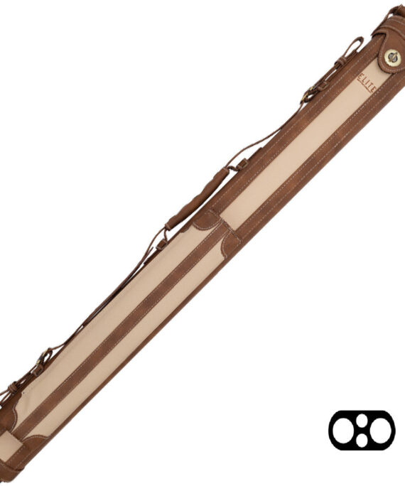 Elite ECV22BRN 2 Butt x 2 Shaft Chestnut Vintage Leather Case