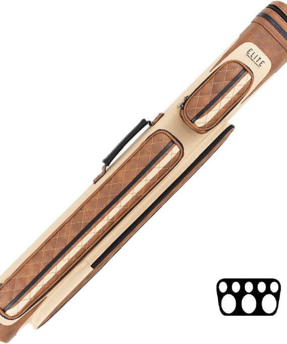 Elite ECV35BRN 3 Butt x 5 Shaft Chestnut Vintage Case