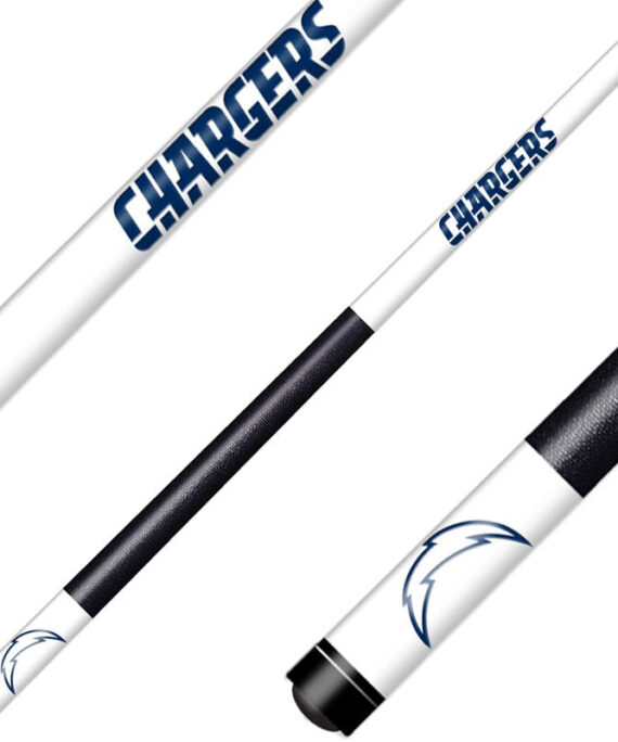 Los Angeles Chargers Cue Laser Etched Billiard Cue