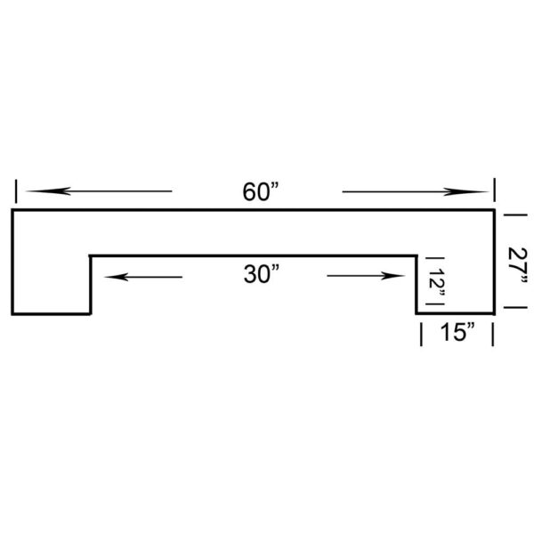 Ram Gameroom Home Bar 60" Chestnut - Image 4