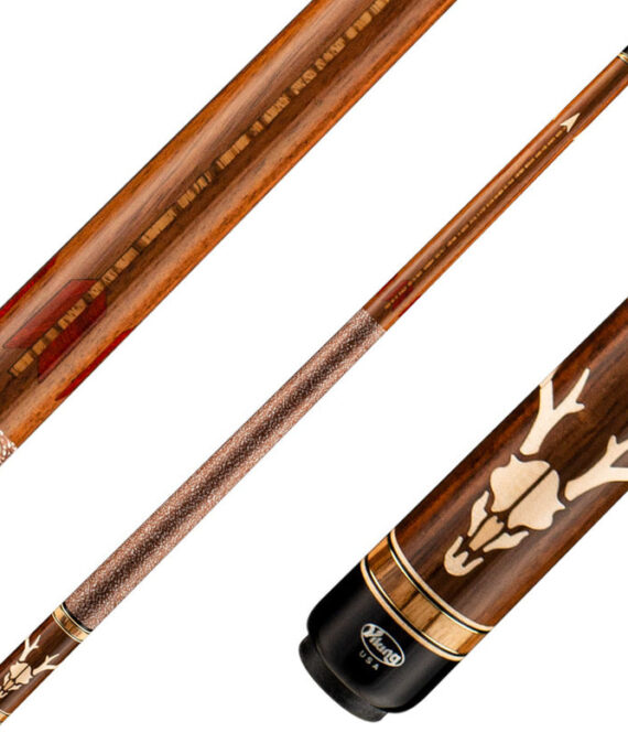 Viking DF0600 Defender Series Play Cue - East Indian Rosewood with Birdseye Maple and Crosscut Zebrawood Inlays
