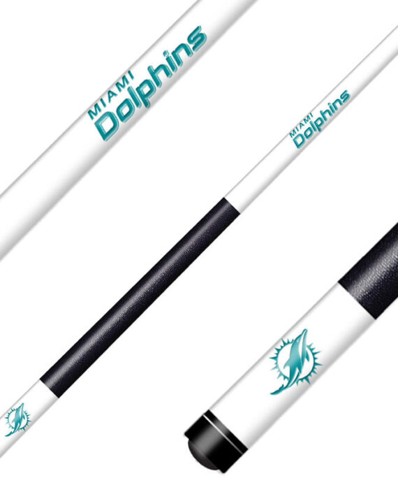 Miami Dolphins Cue Laser Etched Billiard Cue