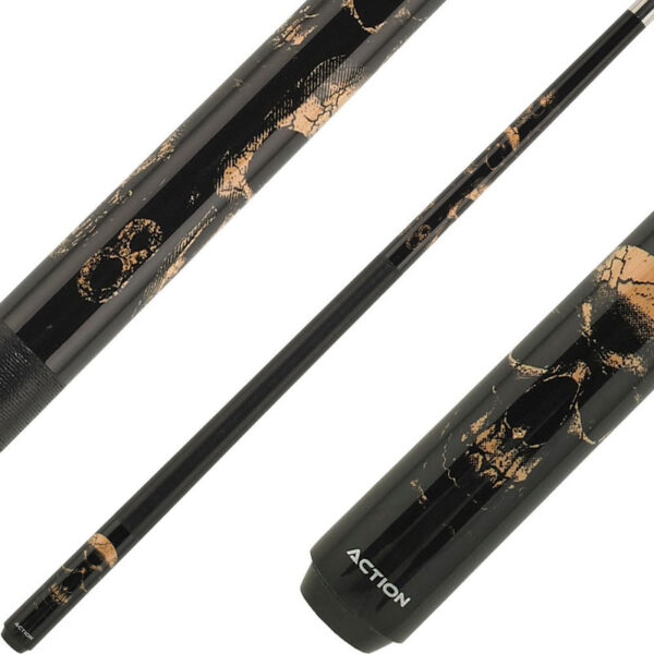 Eight Ball Mafia EBM18 Play Cue with Cracked Skulls Design