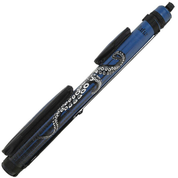 Eight Ball Mafia EBMC22J 2x2 Hard Cue Case Blue with Skull Octopus - Image 2