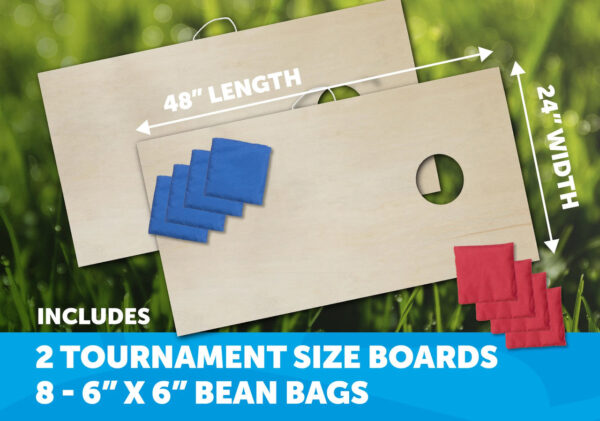 Triumph Cornhole Boards Set Woodie Tournament 2x4 - Image 2