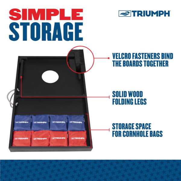 Triumph Cornhole Boards Set Patriotic Classic 2x3 - Image 3