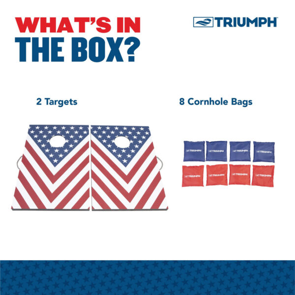 Triumph Cornhole Boards Set Patriotic Classic 2x3 - Image 2