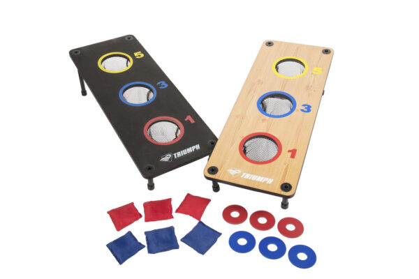 Triumph 3 Hole Bean Bag Toss and Washer Toss Combo Set - Image 4