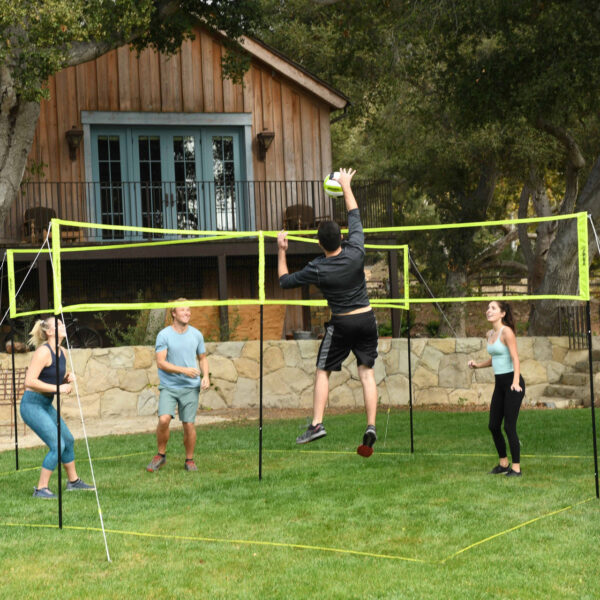 Triumph 4 Square Volleyball and Badminton Combo Set - Image 5