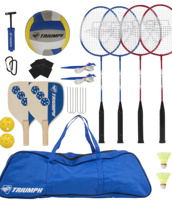 Triumph Multi-Sport Combo Net Set - Volleyball, Badminton and Pickleball