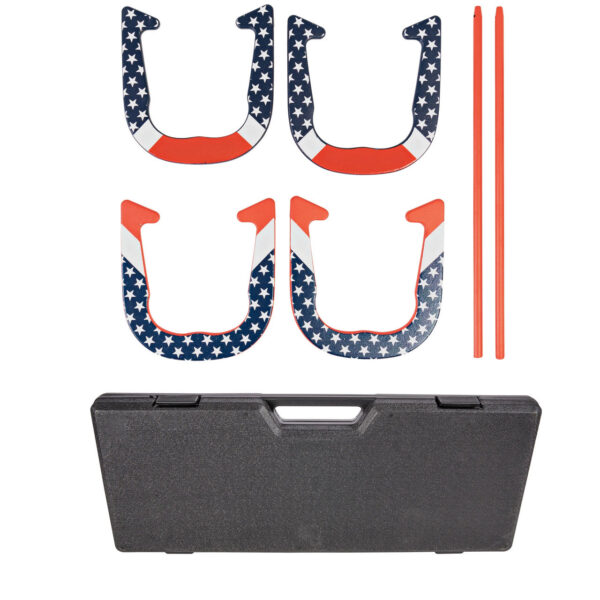 Triumph Patriotic Forged Horseshoe Set