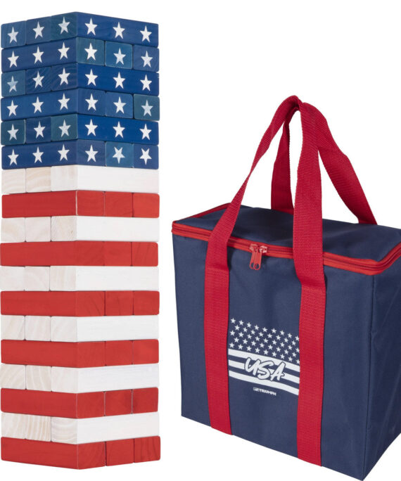 Triumph Patriotic Large Tumble Tower Set 6"