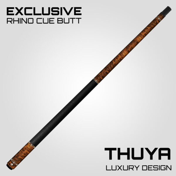 Rhino RCGWTYLW G-W Series Pool Stick - Thuya with Ostrich Leather Wrap - Image 4
