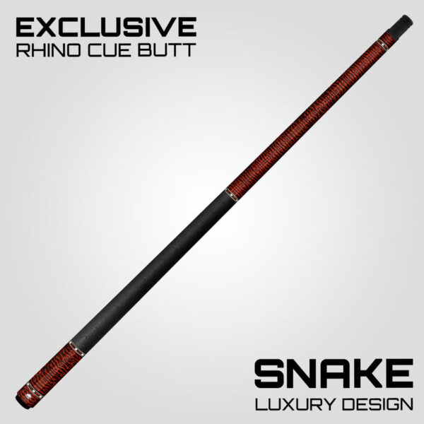 Rhino RCGWSWLW G-W Series Pool Stick - Snakewood with Ostrich Leather Wrap - Image 5
