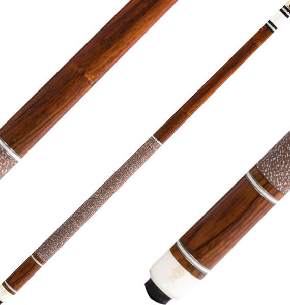 McDermott G223 G Series Cue - Cocobolo, Ivory & Silver Rings