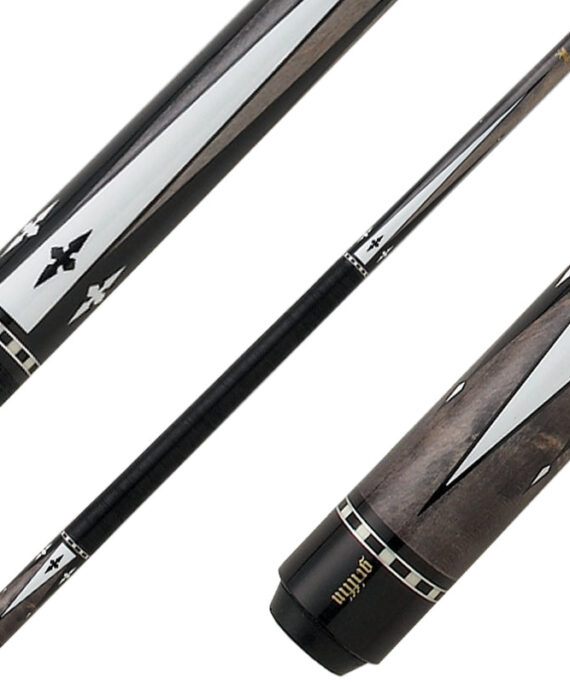 Griffin Cues GR24 - Grey Stain with Black and White Points