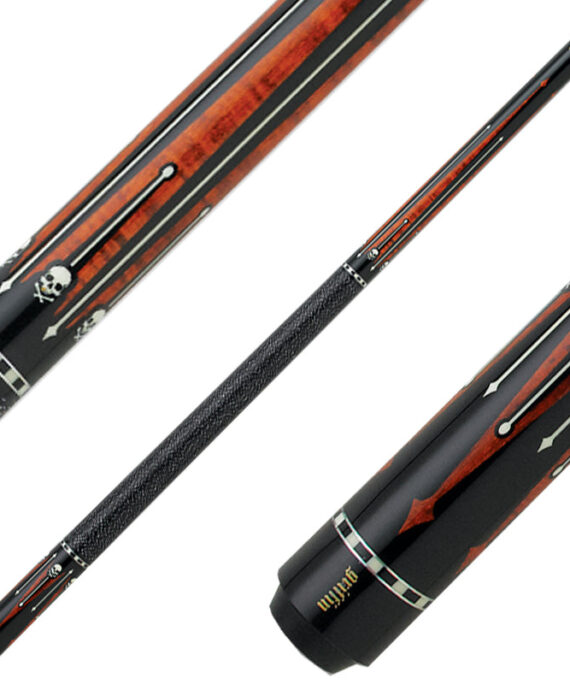 Griffin Cues GR30 - Black with Brown Points and White Skulls