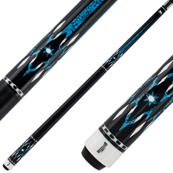 Griffin Cues GR42- Black with Turquoise Points