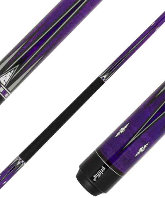 Griffin Cues GR65 - Purple Stain with Black and Silver Points