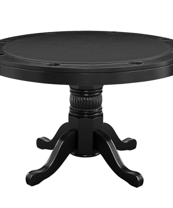Ram Gameroom Poker Table 48" 3 in 1 Game Table Black