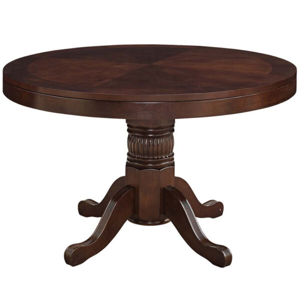 Ram Gameroom Poker Table 48" 3 in 1 Game Table Cappuccino - Image 2