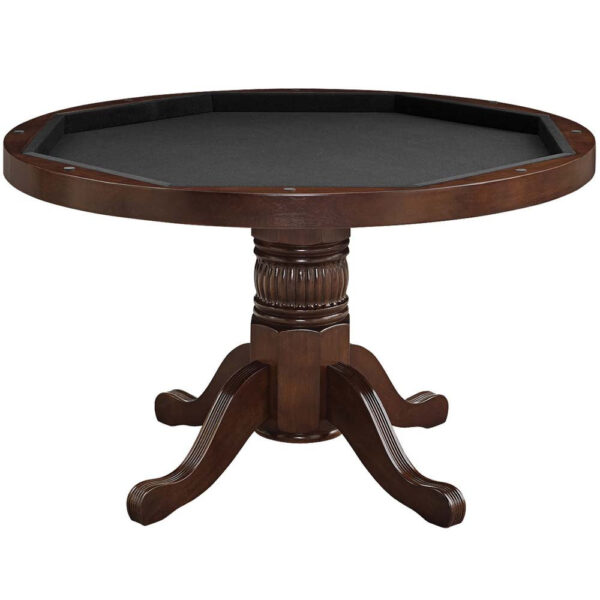 Ram Gameroom Poker Table 48" 3 in 1 Game Table Cappuccino - Image 3