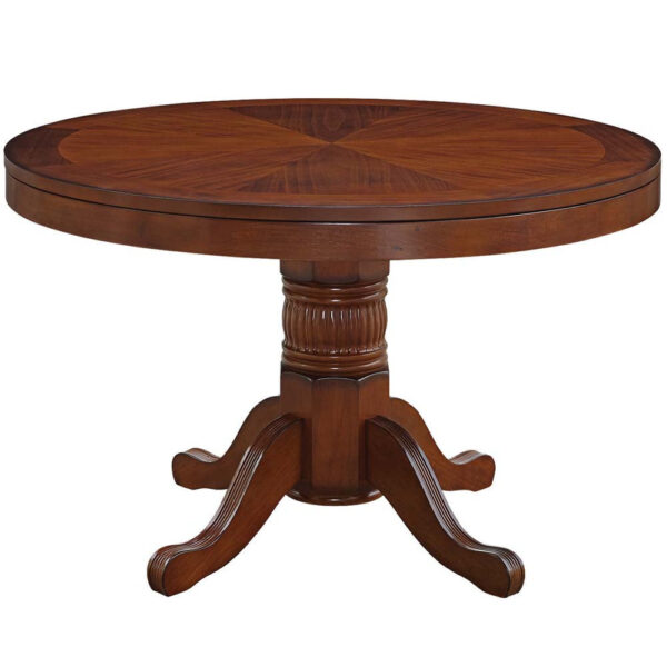 Ram Gameroom Poker Table 48" 3 in 1 Game Table Chestnut - Image 2