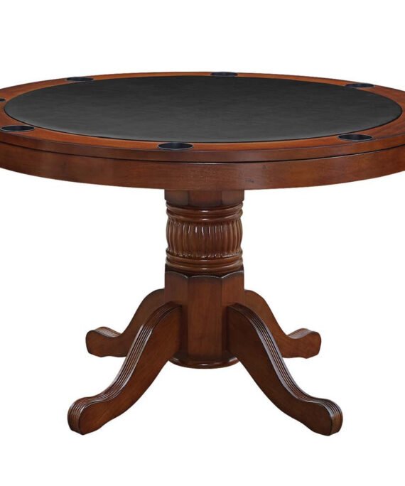 Ram Gameroom Poker Table 48" 3 in 1 Game Table Chestnut