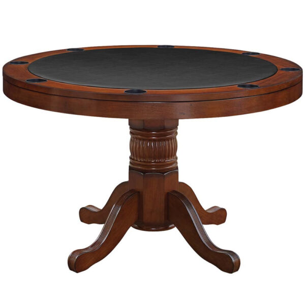 Ram Gameroom Poker Table 48" 3 in 1 Game Table Chestnut